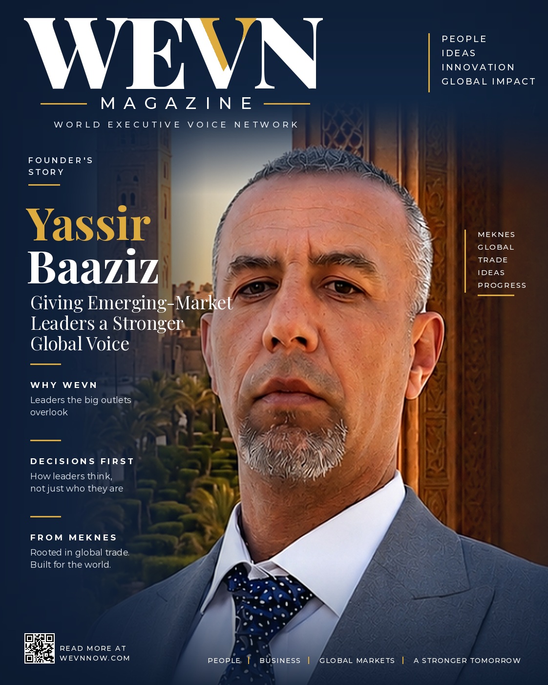 WEVN Founder's Story cover: Yassir Baaziz, Founder & Publisher