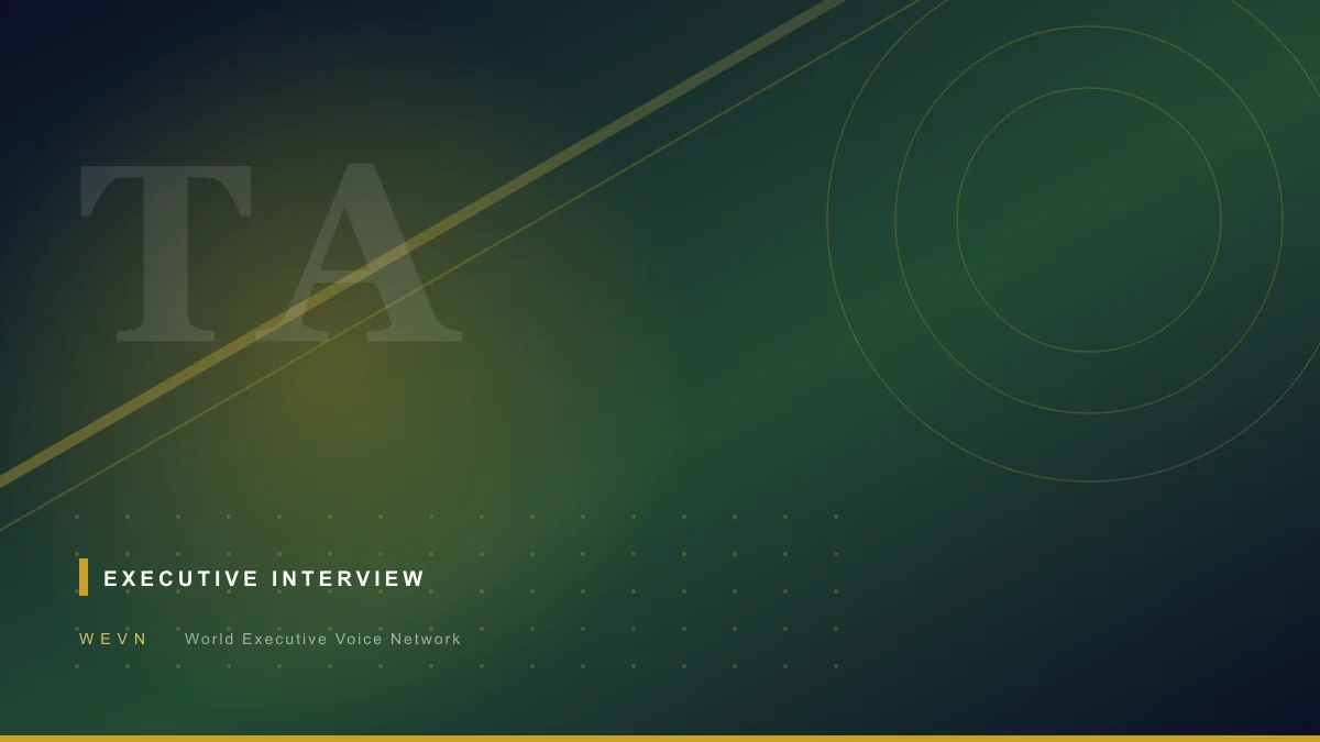 WEVN executive interview cover for Tomas Albrecht