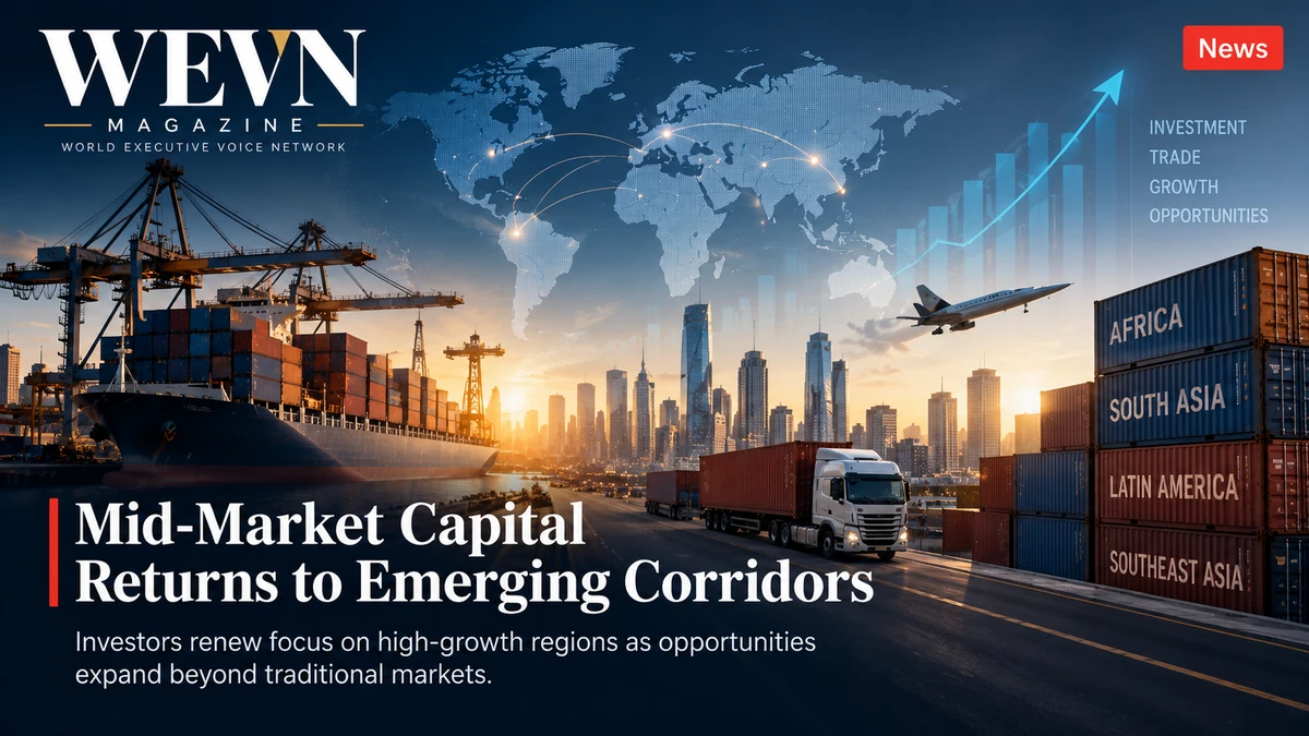 WEVN business news cover on mid-market capital flows