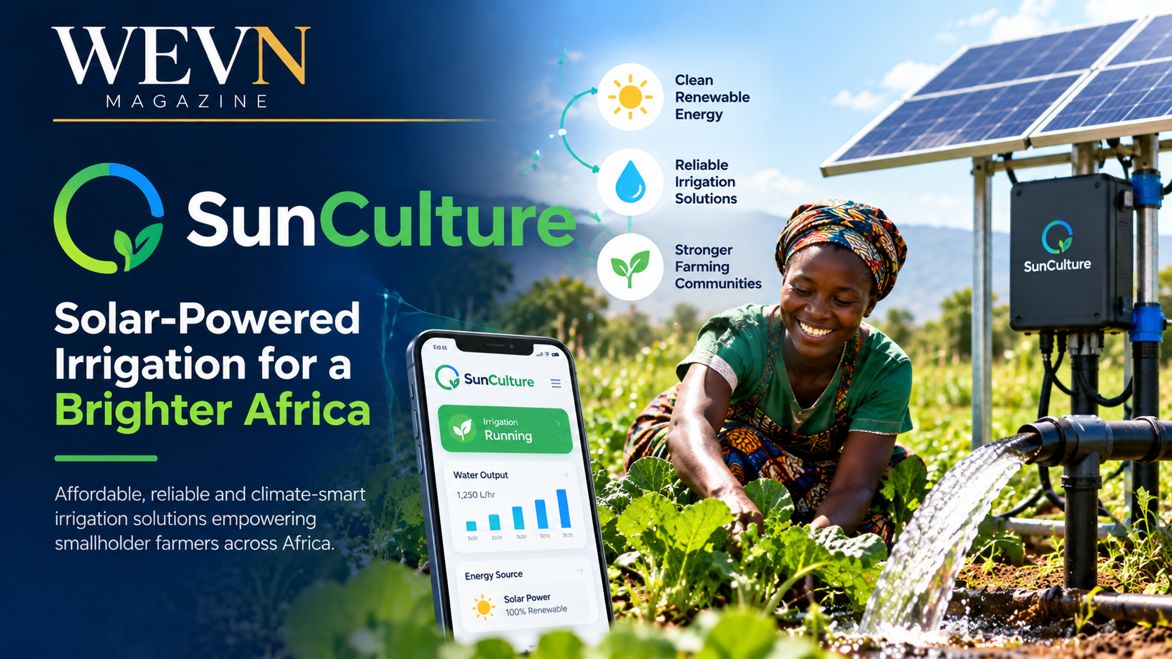 WEVN business news cover on SunCulture's $10m securitisation with Mirova