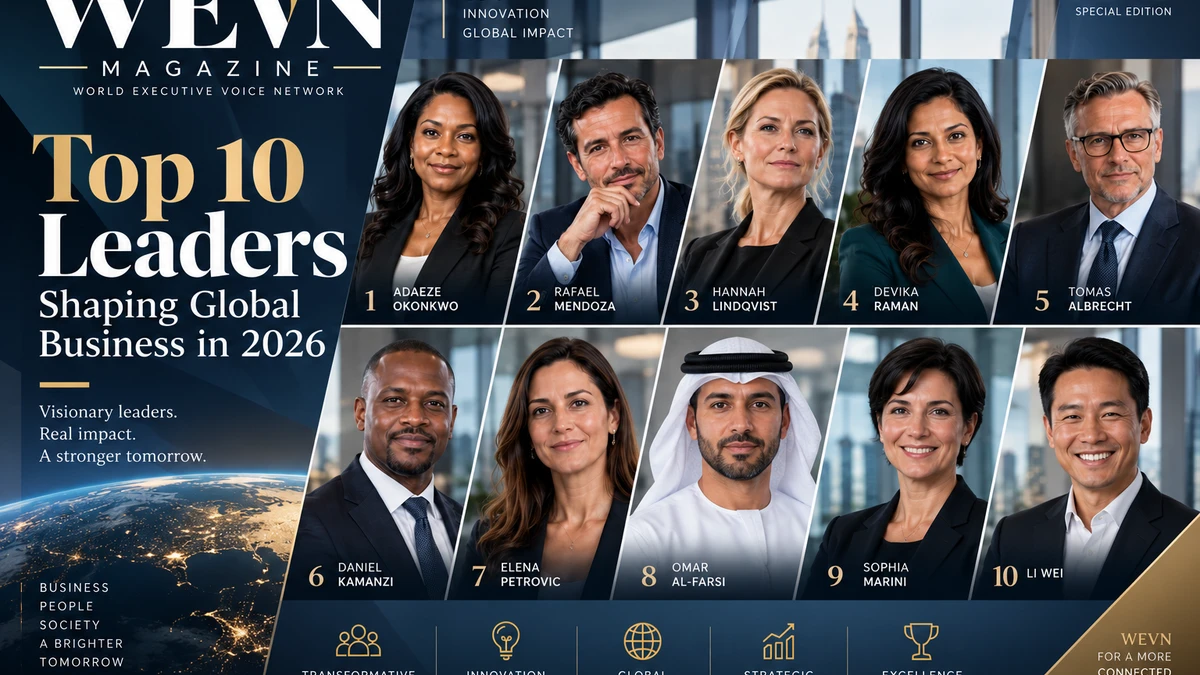 WEVN Top 10 Leaders Shaping Global Business in 2026 cover